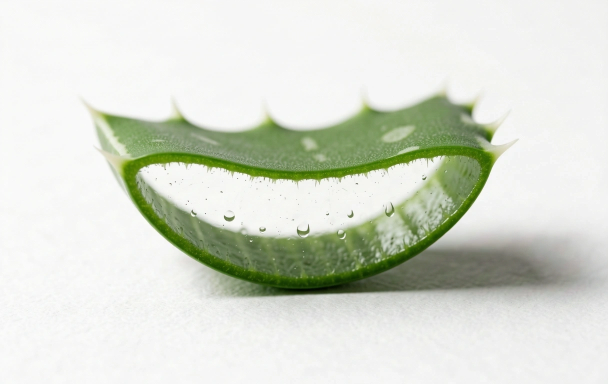 Botanical detail of aloe vera
